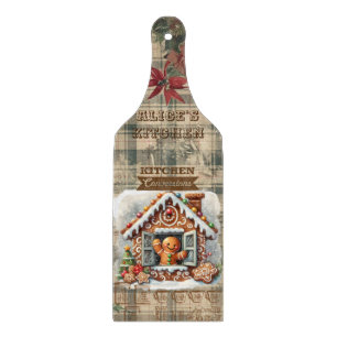 Gingerbread Man Cutting Board: Kitchen Fun! Schneidebrett