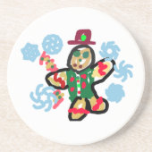 Gingerbread man dance getränkeuntersetzer (Vorne)