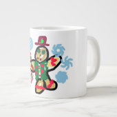 Gingerbread man dance Jumbo-Tasse (Vorderseite Rechts)