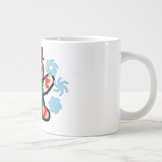 Gingerbread man dance Jumbo-Tasse (Rechts)