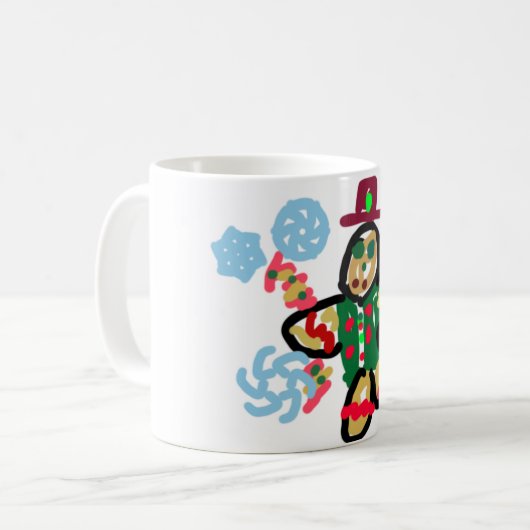Gingerbread man dance kaffeetasse (Vorderseite Links)