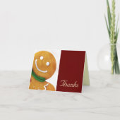 Gingerbread Man Danke-Card Dankeskarte (Vorderseite)