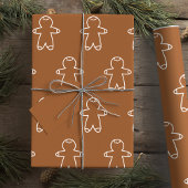Gingerbread Man Dark Brown 965324 Geschenkpapier