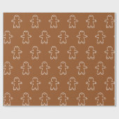 Gingerbread Man Dark Brown 965324 Geschenkpapier (Flach)