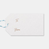 Gingerbread Man Dark Brown #965324 Holiday Geschenkanhänger (Rückseite Horizontal)