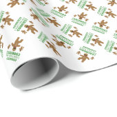 Gingerbread Man Disguise Geschenkpapier (Rolleneckpunkt)