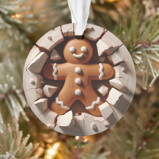 Gingerbread Man Double-Sided Holiday Ornament (Baum)