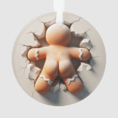 Gingerbread Man Double-Sided Holiday Ornament (Rückseite)