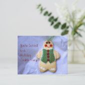 Gingerbread Man Einladung (Stehend Vorderseite)