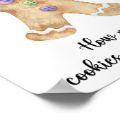 Gingerbread man - erraten Sie, wie viele Kekse Poster (Ecke)