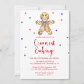 Gingerbread man - Exchange-Party Einladung (Vorderseite)