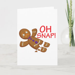 Gingerbread Man Feiertagskarte
