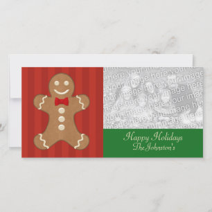 Gingerbread Man Feiertagskarte