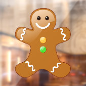 Gingerbread Man Fensteraufkleber (Blatt 2)