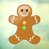 Gingerbread Man Fensteraufkleber (Blatt 3)
