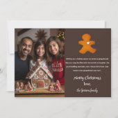 Gingerbread Man Festive Minimal 1 Foto Weihnachten (Vorderseite)