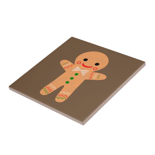 Gingerbread Man Fliese (Seite)