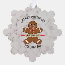 Gingerbread Man Food Geschenkpapier Ornament-Gesch
