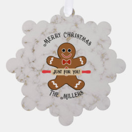 Gingerbread Man Food Geschenkpapier Ornament-Gesch Ornament Karte