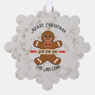 Gingerbread Man Food Geschenkpapier Ornament-Gesch Ornament Karte