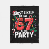 Gingerbread Man Funny Christmas Cookie Baking Cute Fleecedecke (Vorderseite)