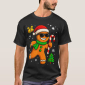 Gingerbread Man Funny Christmas Cookie Costume Bak T-Shirt (Vorderseite)