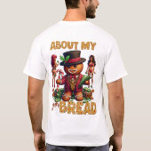 Gingerbread Man Funny Red Christmas T-Shirt (Rückseite)
