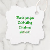 Gingerbread Man Geschenkanhänger (Rückseite)