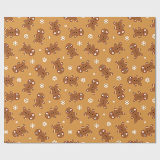 Gingerbread Man Geschenkpapier (Flach)