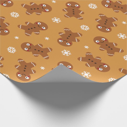 Gingerbread Man Geschenkpapier (Ecke)