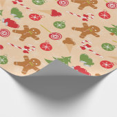 Gingerbread Man Geschenkpapier (Ecke)