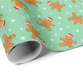 Gingerbread Man Geschenkpapier (Rolleneckpunkt)
