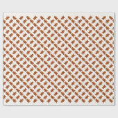 Gingerbread Man Geschenkpapier (Flach)