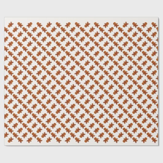 Gingerbread Man Geschenkpapier (Flach)