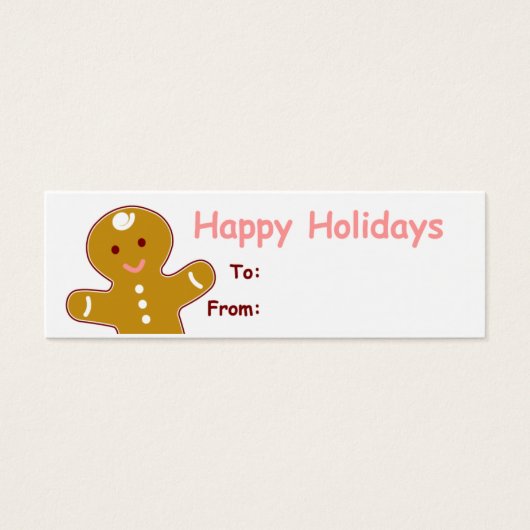 Gingerbread Man Gift Tags (Vorderseite)