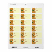 Gingerbread Man Gift Tags Adressaufkleber (Vorne)