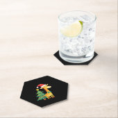 Gingerbread Man Giraffe Santa Hat Christmas Tree T Untersetzer (Vor Ort)