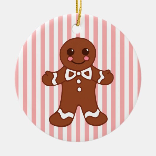 Gingerbread Man Girl Ornament (Vorne)