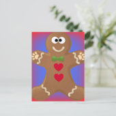 Gingerbread Man Goo Goo Eyes Postkarte (Stehend Vorderseite)