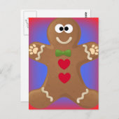 Gingerbread Man Goo Goo Eyes Postkarte (Vorne/Hinten)