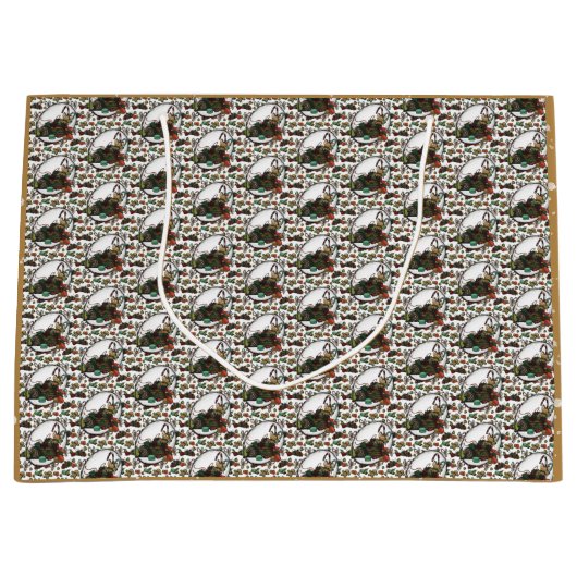 Gingerbread Man Große Geschenktüte (Vorderseite)