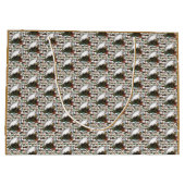 Gingerbread Man Große Geschenktüte (Rückseite)