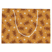 Gingerbread Man Große Geschenktüte (Rückseite)