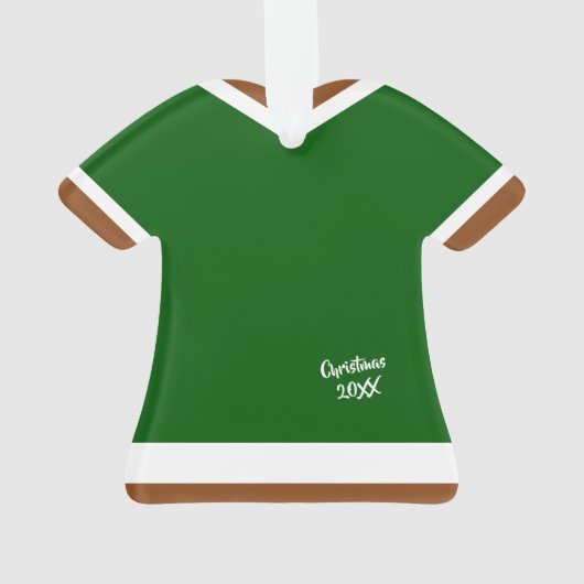 Gingerbread Man Gum Drop Buttons Weihnachten Ornament (Rückseite)