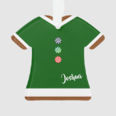 Gingerbread Man Gum Drop Buttons Weihnachten Ornament (Vorderseite)