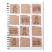 Gingerbread Man & Hearts Notebook Design Notizblock (Vorderseite)