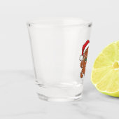 Gingerbread Man Holding Matcha Drink Weihnachten Schnapsglas (Links)
