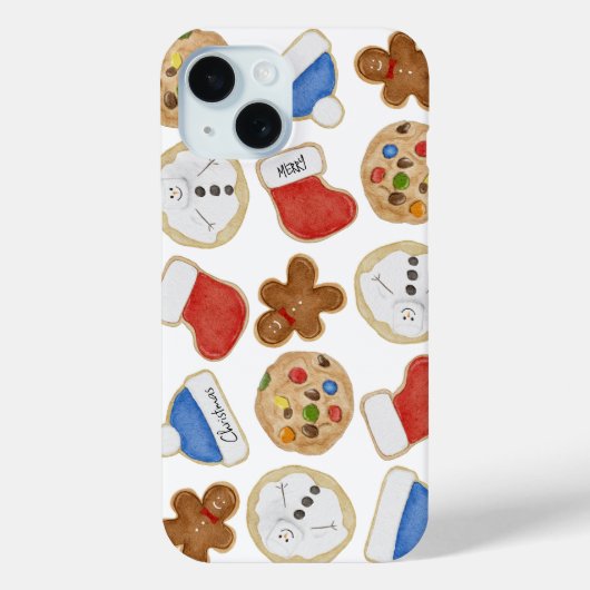 Gingerbread Man Holiday Christmas Cookies Case-Mate iPhone Hülle (Rückseite)