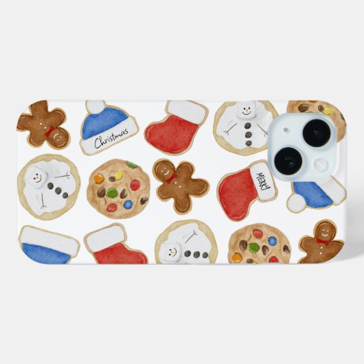 Gingerbread Man Holiday Christmas Cookies Case-Mate iPhone Hülle (Rückseite (Horizontal))