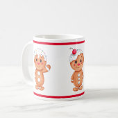 Gingerbread Man Holiday Festliche Weihnachten Sais Kaffeetasse (Vorderseite Links)